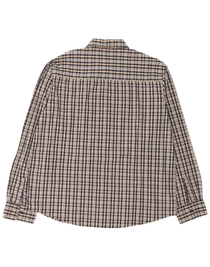 LEVI'S Chemise Homme XL Bleu Marine Carreaux Polyester