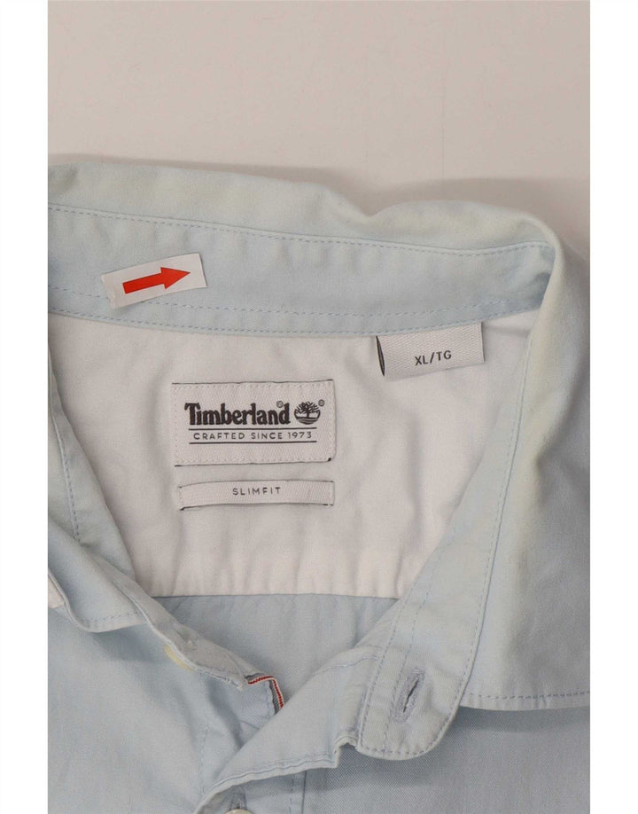 Timberland Chemise Slim Fit XL Bleu Coton Homme
