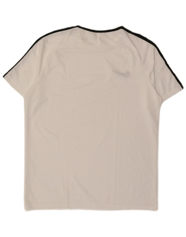 Nike Hommes Dri Fit T-Shirt Top XL Blanc Colorblock