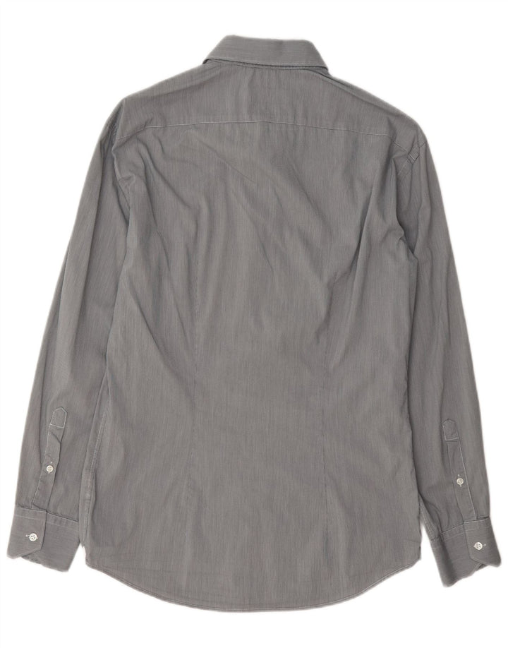Trussardi Chemise Homme Taille 39 Pied-de-Poule Gris Moyen
