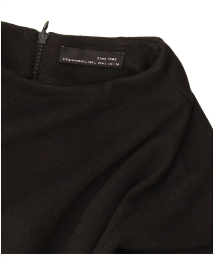 Zara Robe pull pour femme UK 14 Large Noir