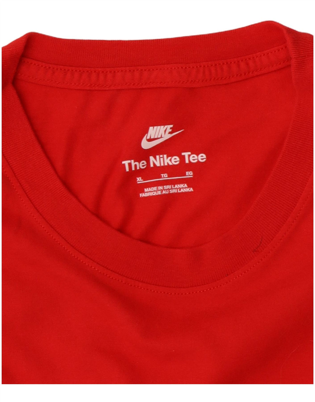 NIKE T-Shirt Homme Haut XL Rouge