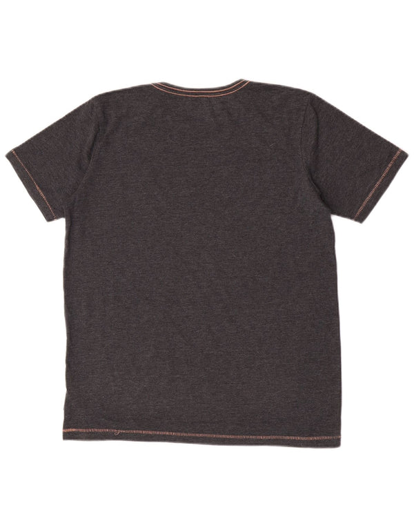 Quiksilver T-Shirt Graphique Garçon 15-16 ans Gris Coton