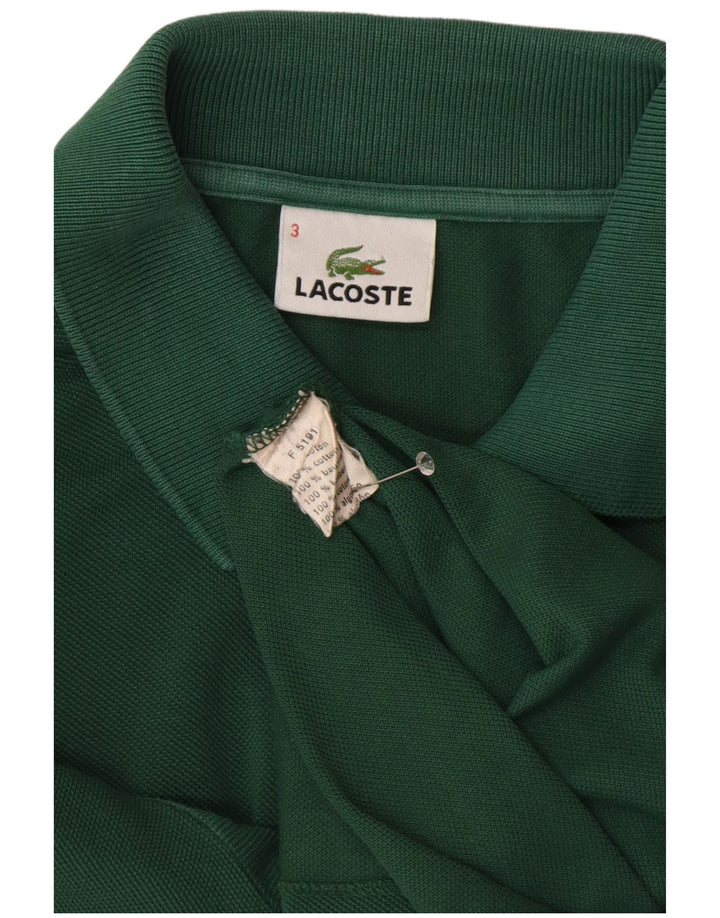 LACOSTE Polo Homme Taille 3 Petit Coton Vert