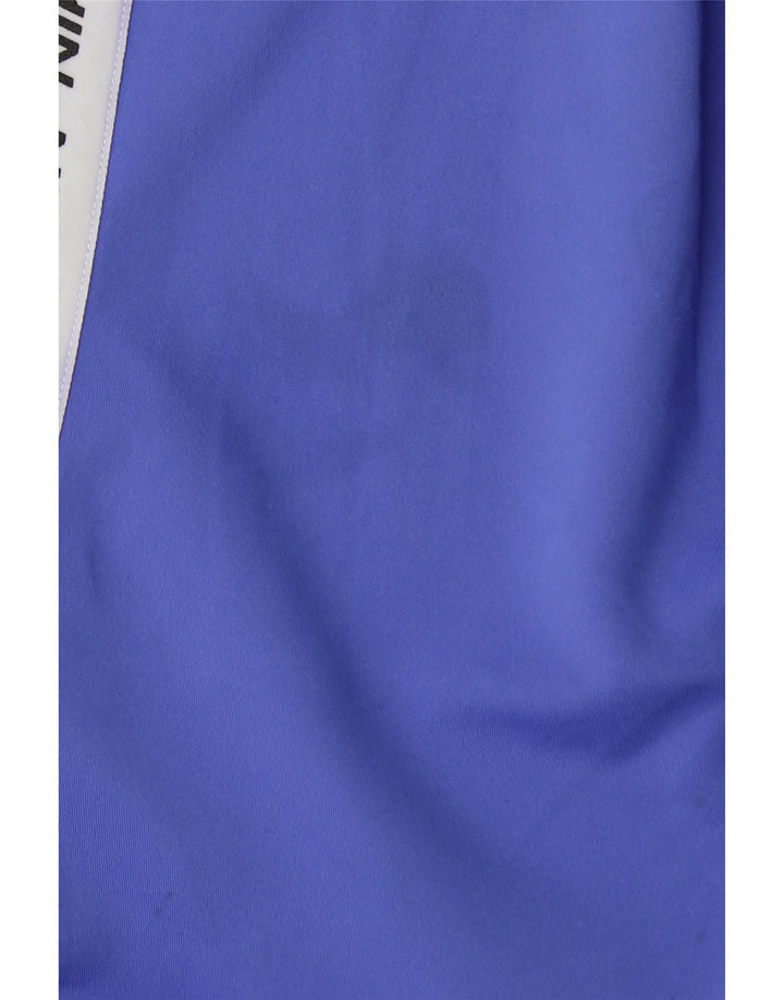 Nike Legging Capri Graphique Femme UK 8 Petit Bleu Colorblock Polyester