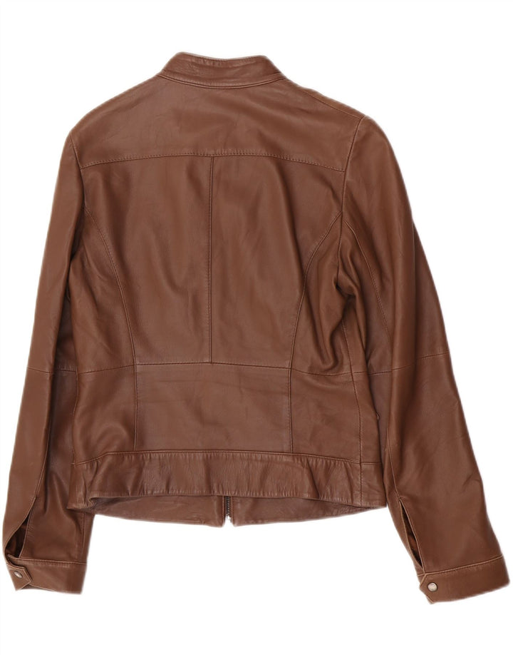 Penny Black Veste en cuir pour femme UK 12 Peau d'agneau marron moyen