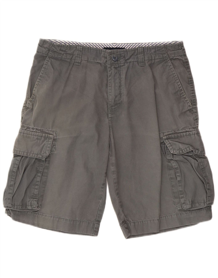 Tommy Hilfiger Short Cargo W33 Homme Gris Moyen Coton