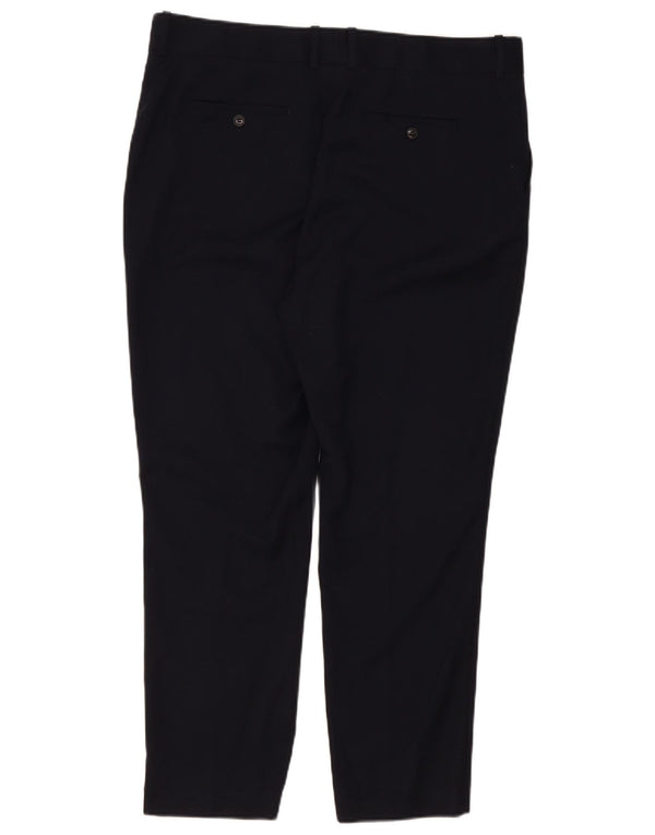 Reiss Pantalon décontracté coupe slim pour femme UK 18 XL W40 L29 Laine noire