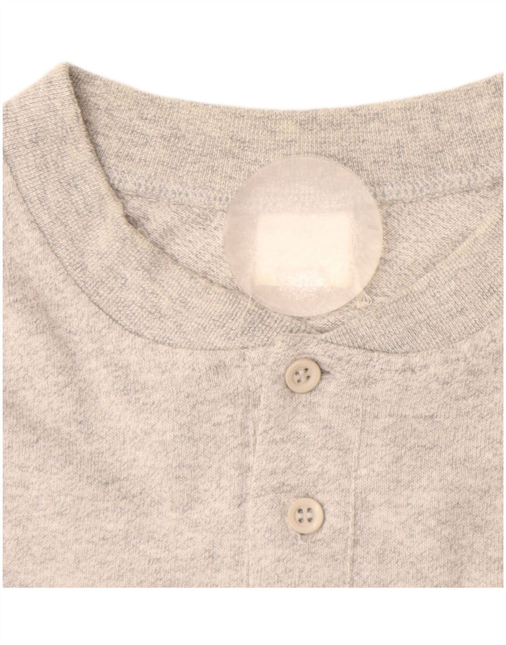 CHAMPION T-Shirt Homme Haut Large Gris Moucheté Coton