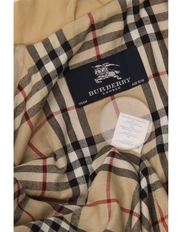 Burberry Veste Coupe-Vent Garçon 15-16 ans Beige Coton
