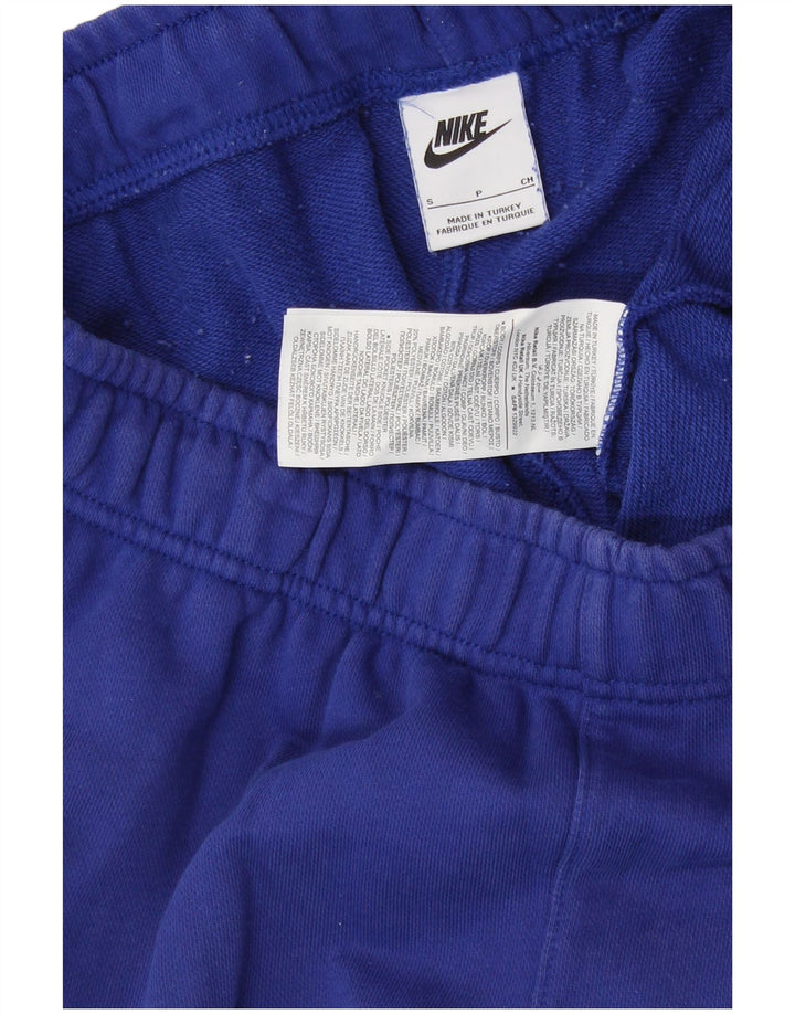NIKE Short de sport graphique pour hommes, petit coton bleu
