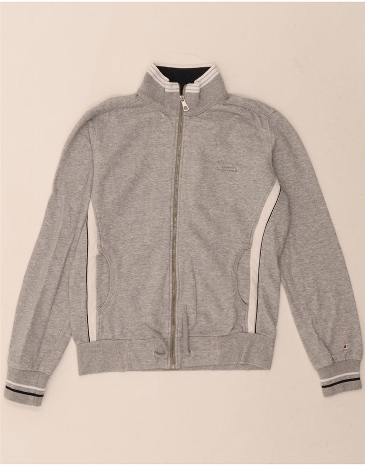 CHAMPION Womens Tracksuit Top Jacket UK 14 Medium Grey Cotton Vintage Champion and Second-Hand Champion from Messina Hembry 