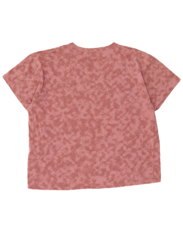 Under Armour T-shirt graphique pour femme UK 18 XL Rose Tie Dye Coton