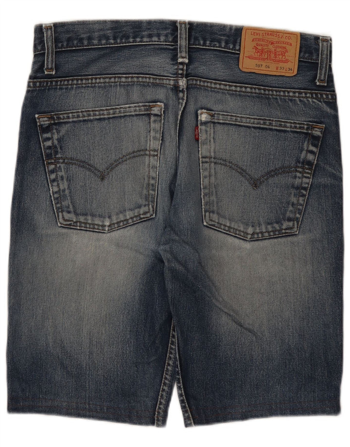 LEVI'S Short en Jean 507 W33 Homme Bleu Moyen Coton
