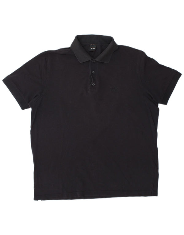 Hugo Boss Polo Homme XL Noir Coton