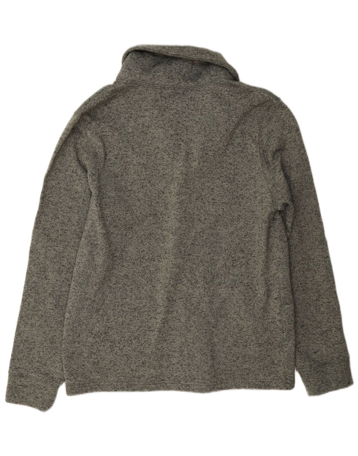 Levi's Cardigan Sweater Homme Gris Large Polyester Moucheté