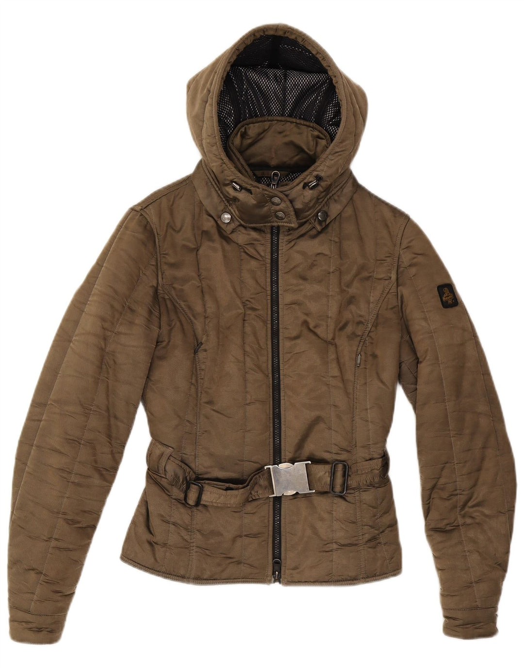 Refrigiwear Veste matelassée à capuche pour femme UK 14 Marron moyen Polyamide