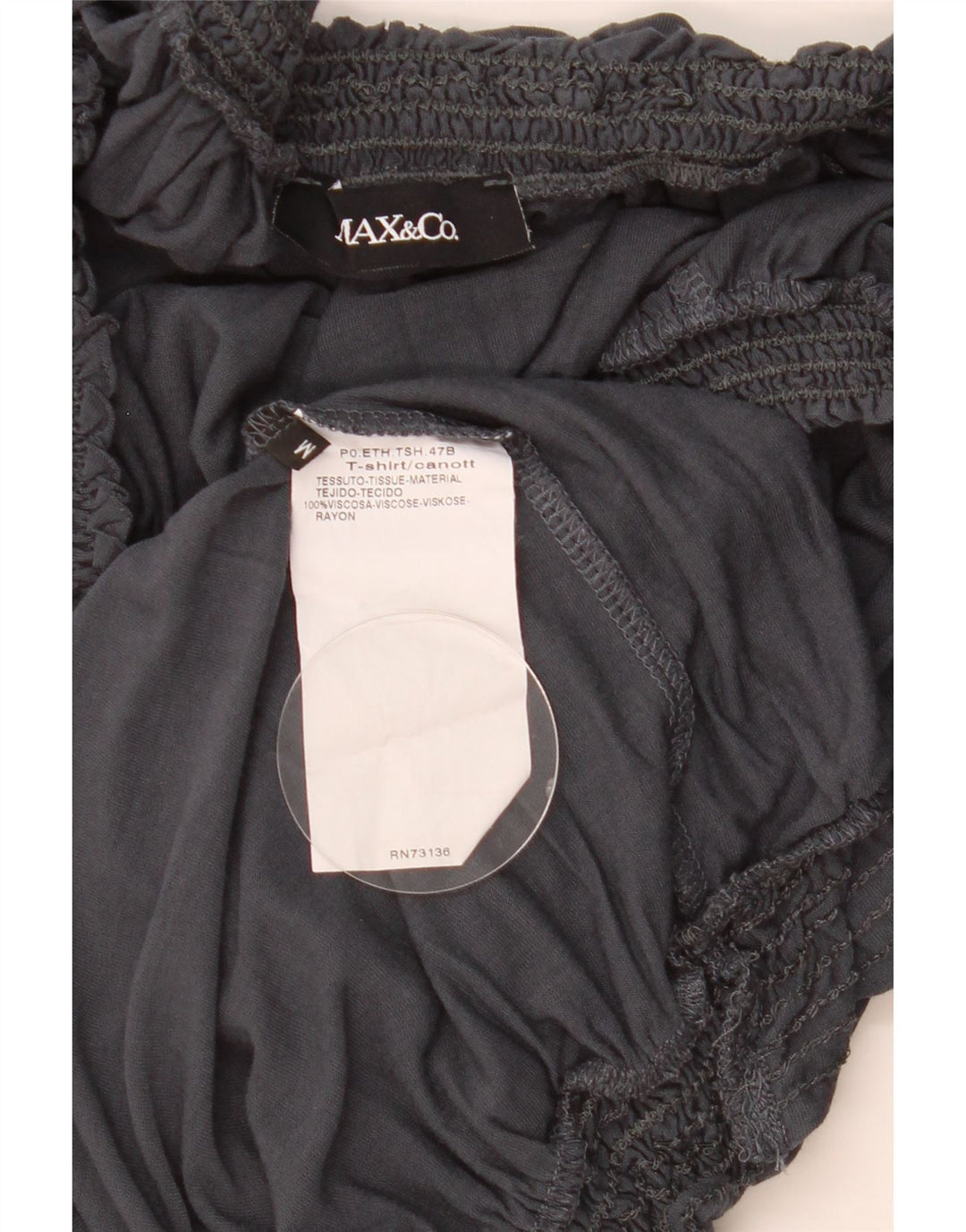 Max & Co. Chemisier Femme UK 12 Gris Moyen Viscose