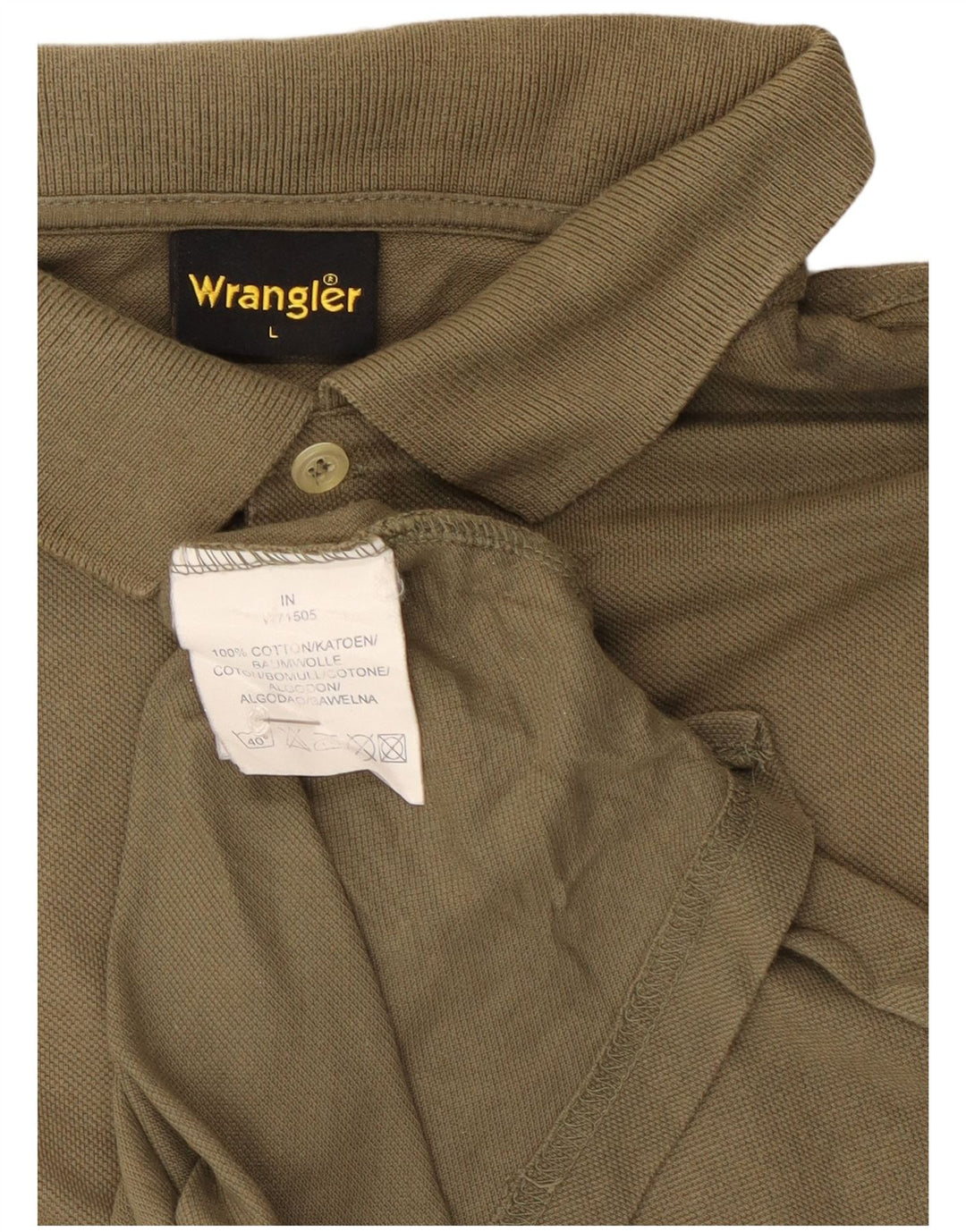 Wrangler Polo Homme Grand Kaki Coton