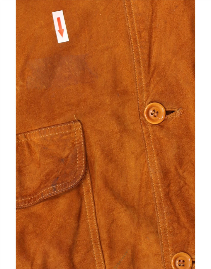 Harry&Moore Blouson Bomber En Daim Pour Homme EU 56 3XL Cuir Beige