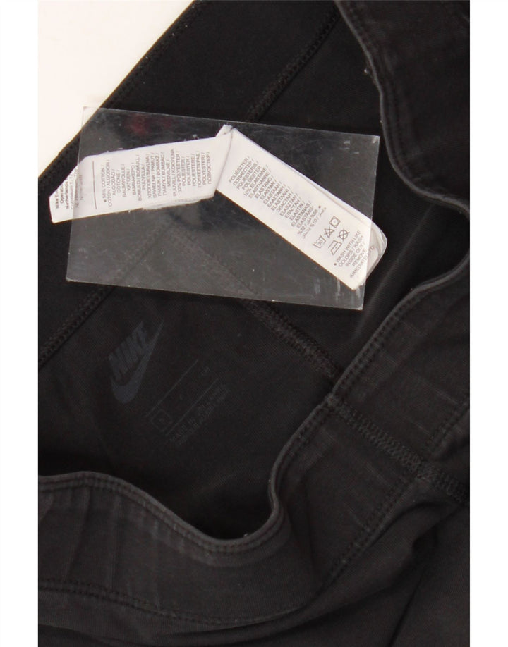 NIKE Leggings graphiques pour femmes UK 8 petit coton noir
