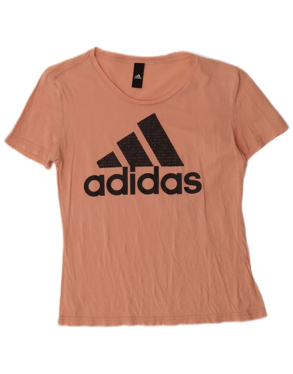 Adidas T-shirt graphique pour femme UK 10 Petit Rose