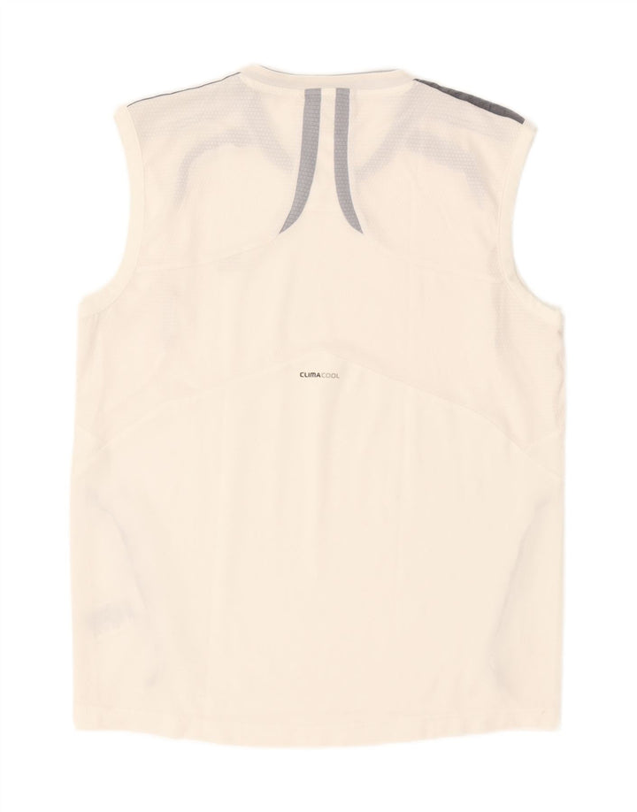 Adidas Hommes Climalite Débardeur Grand Blanc Colorblock Polyester