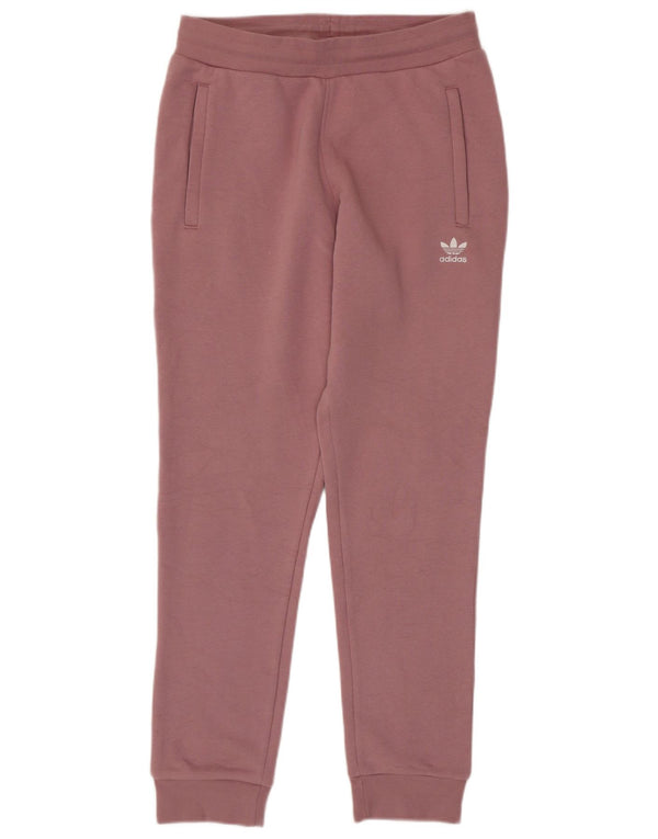 Adidas Pantalon de survêtement pour femme Joggers UK 12 Coton rose moyen