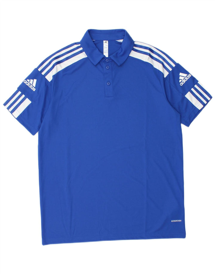 Adidas Polo graphique Aeroready Homme Bleu Moyen Polyester
