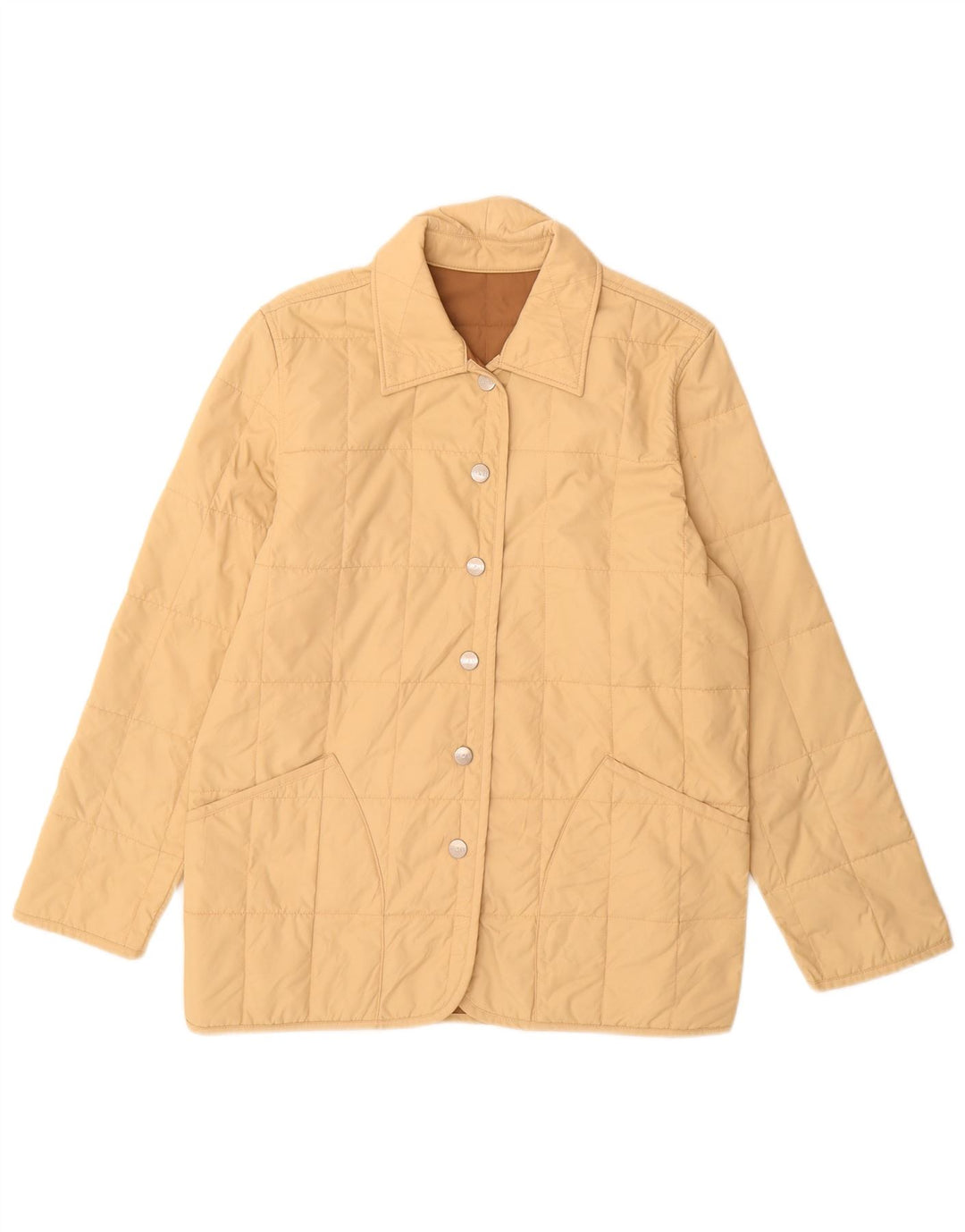 Slam Veste matelassée réversible pour femme UK 14 Nylon beige moyen