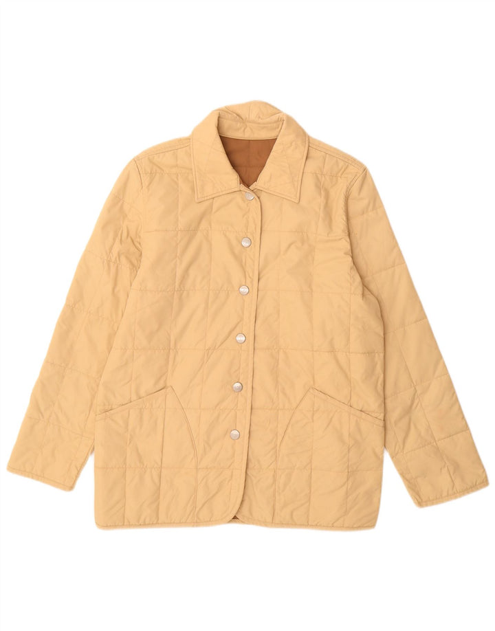 Slam Veste matelassée réversible pour femme UK 14 Nylon beige moyen