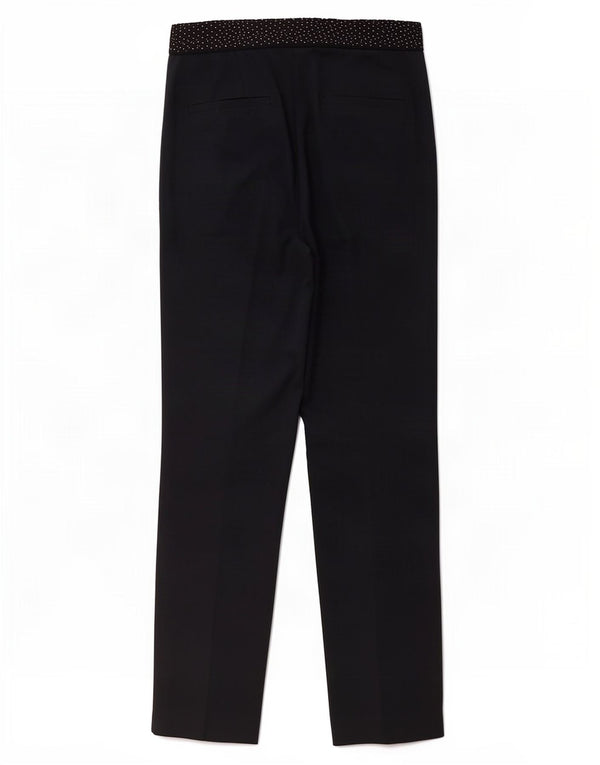 Pantalon Chino Slim Femme Zara Large W30 L27 Bleu Marine Taché
