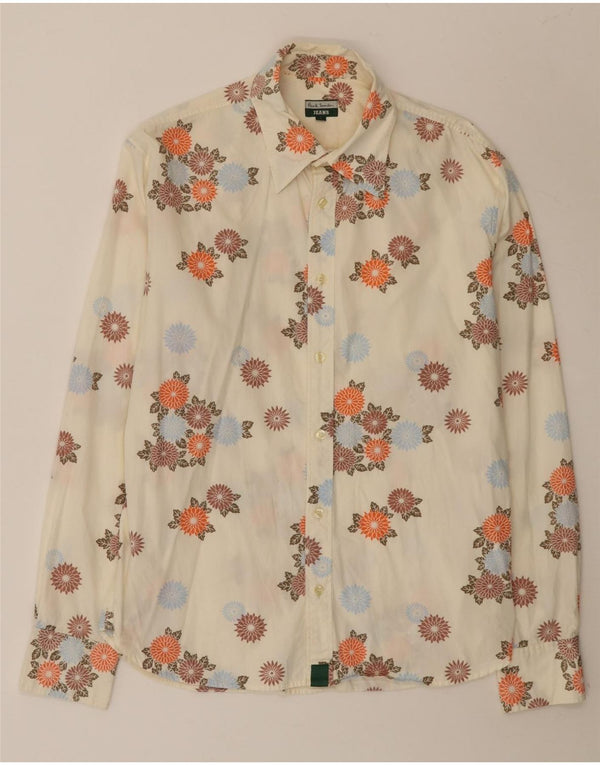 Paul Smith Chemise Homme Large Off White Floral Cotton