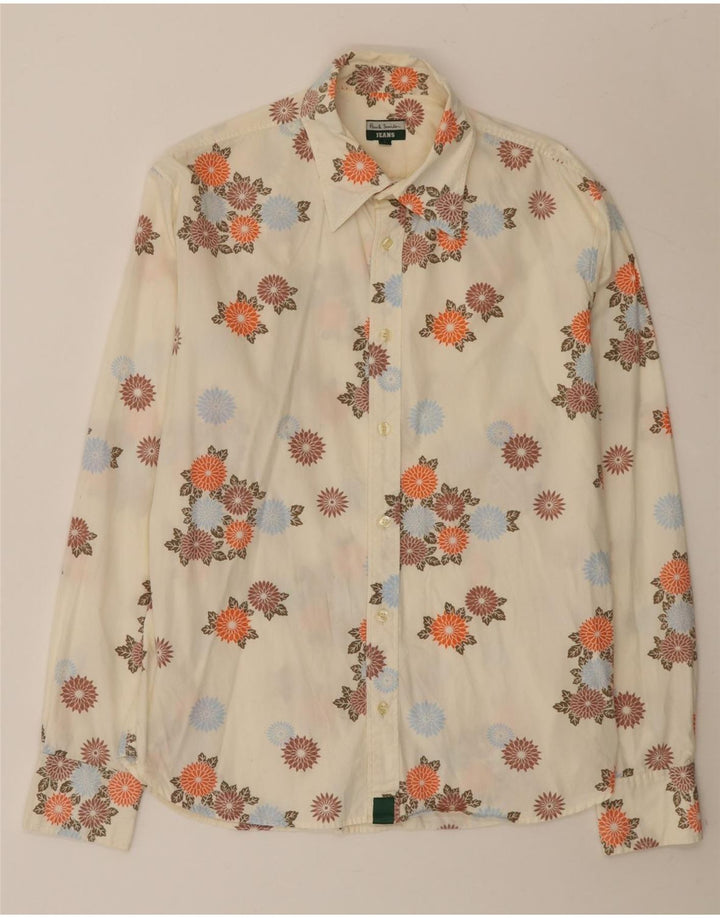 Paul Smith Chemise Homme Large Off White Floral Cotton
