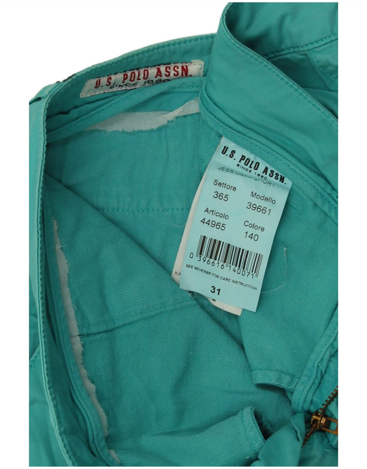 U.S. Polo Assn. Hot Pants Femme W31 Coton Turquoise Moyen