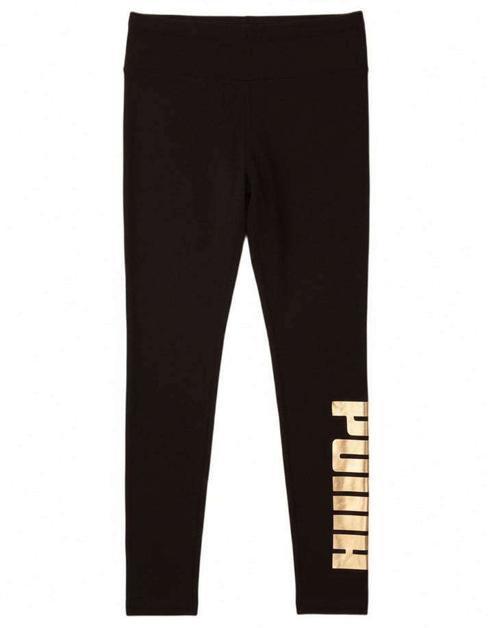 Puma Legging graphique pour femme UK 12 Noir moyen