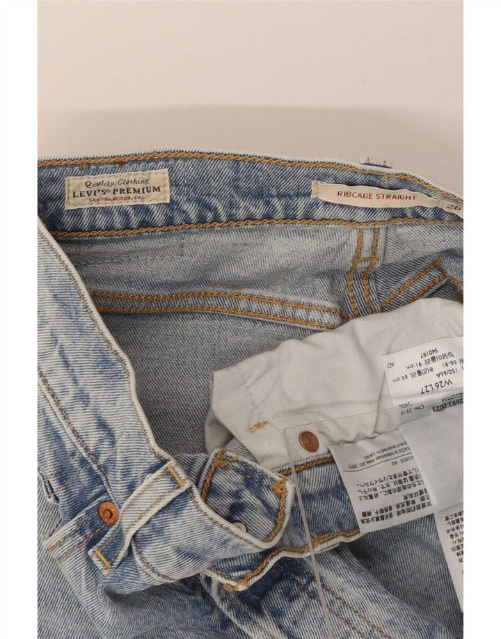 Jean droit Levi's pour femme Ribcage W26 L27 Bleu