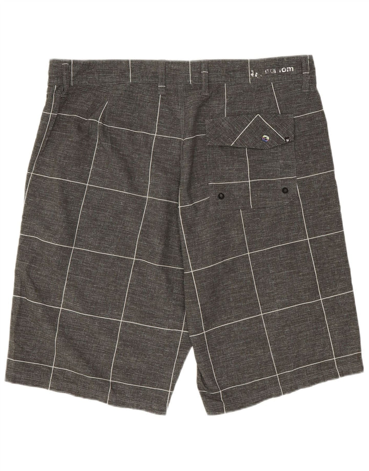 Hurley Short Chino Homme W34 Large Gris Géométrique