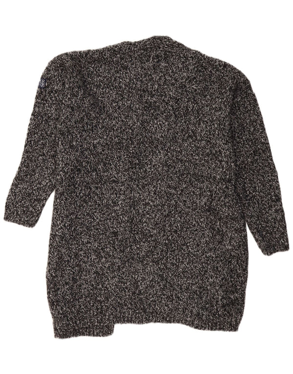 SUPERDRY Cardigan long surdimensionné pour femme UK 18 XL Gris moucheté