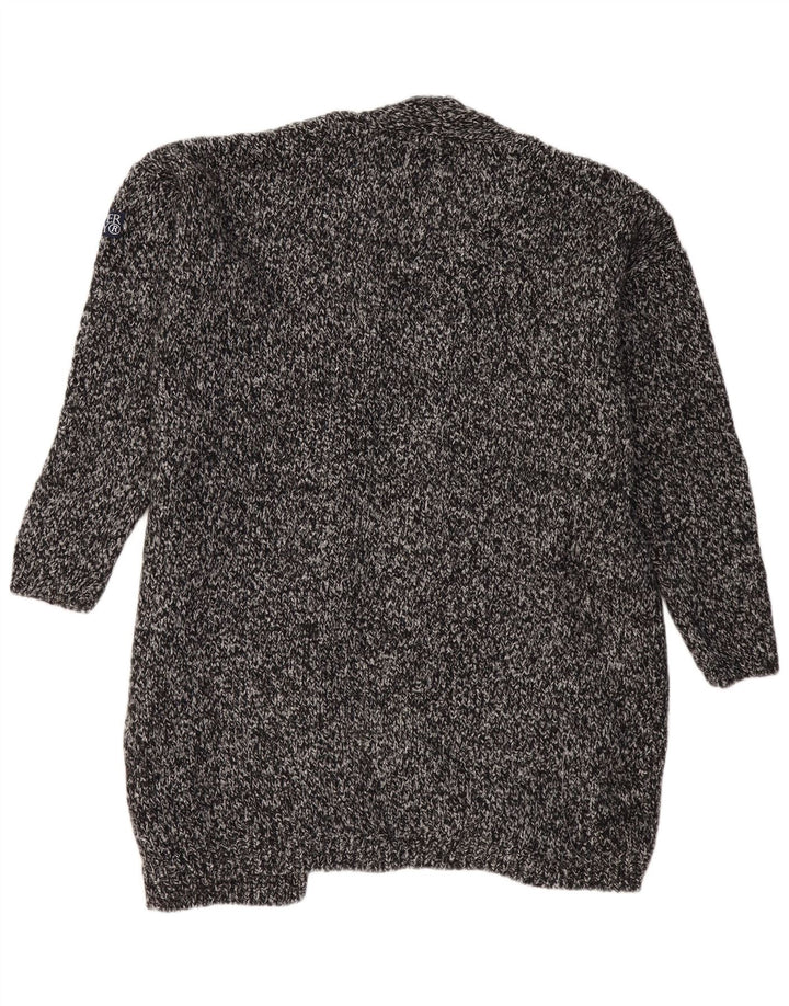 SUPERDRY Cardigan long surdimensionné pour femme UK 18 XL Gris moucheté