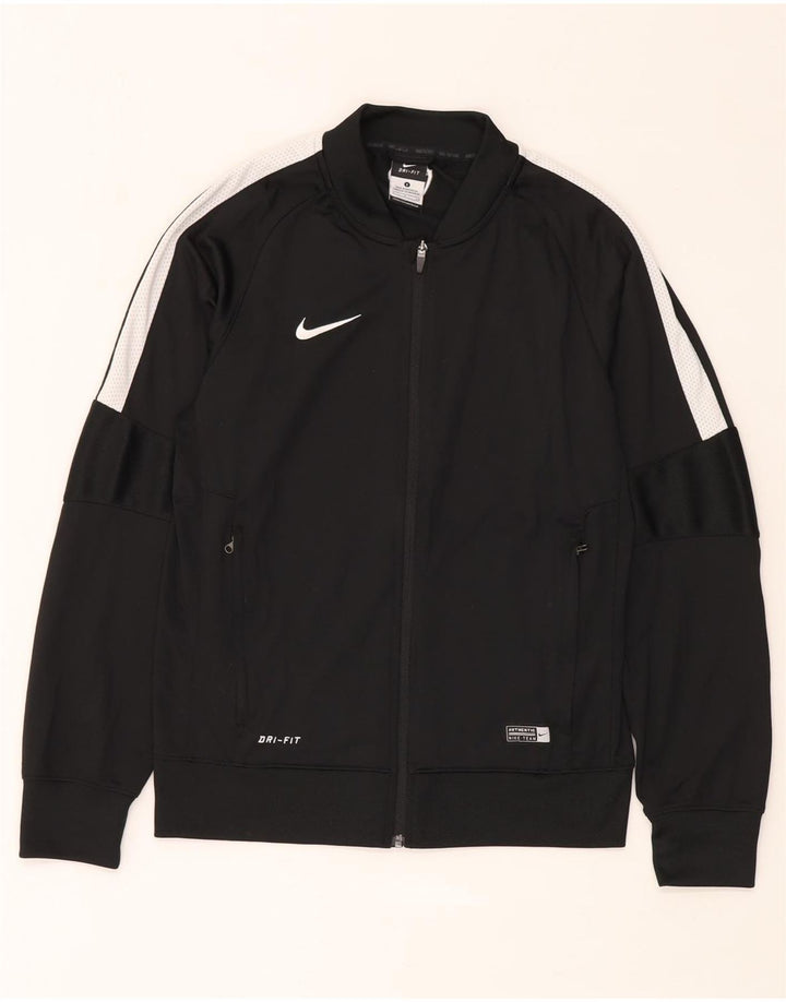 Nike Hommes Dri Fit Survêtement Top Veste Petit Noir Colorblock Polyester