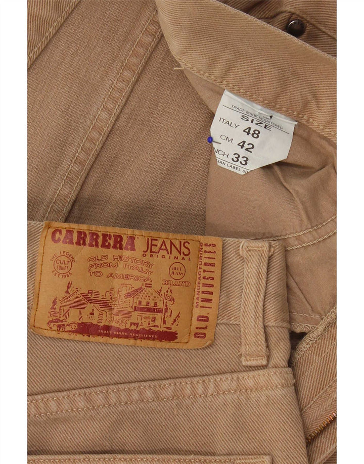 Carrera Jean Droit W33 L29 Beige Coton Homme