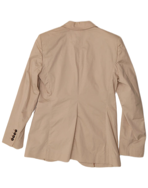 Dolce & Gabbana Veste blazer à 2 boutons pour femme IT 46 Large Beige Classique