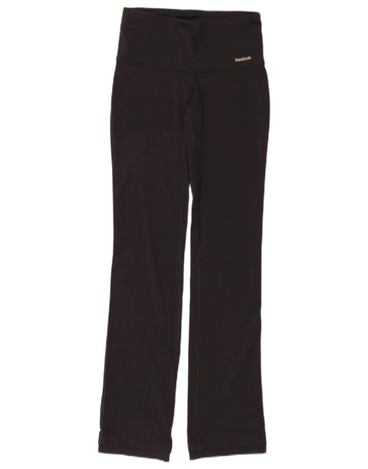 REEBOK Leggings Femme UK 10 Petit Noir