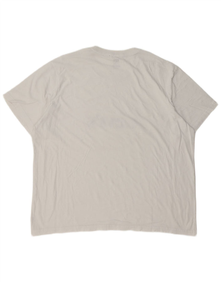 Levi's T-Shirt Graphique Top XL Homme Blanc Coton
