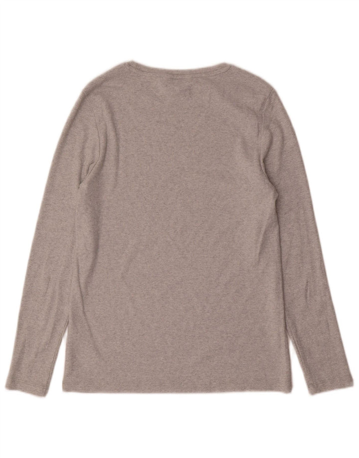 Marks & Spencer Haut à manches longues pour femme UK 44 Gris moyen Coton