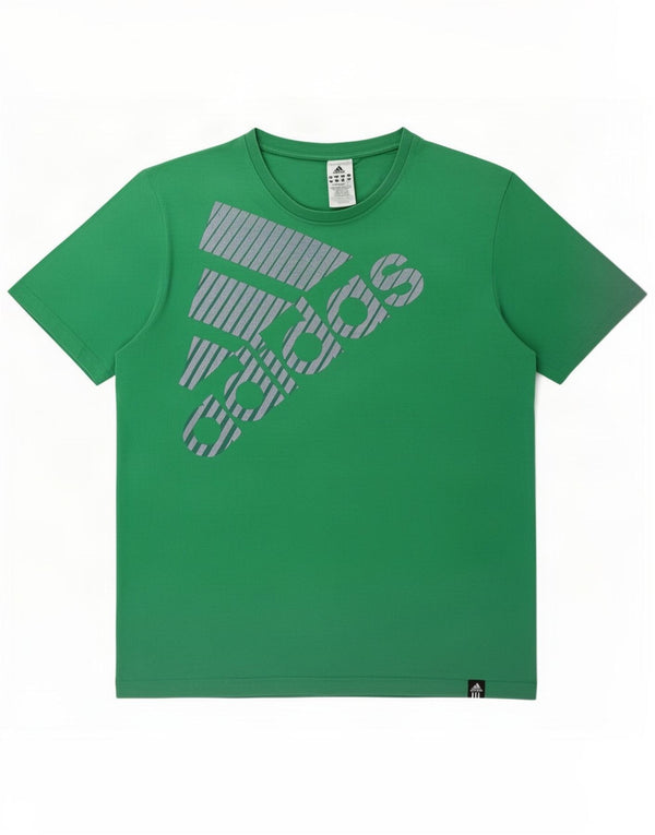 Adidas Mens Graphic T-Shirt Top XL Green Cotton