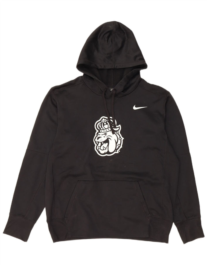 NIKE Pull à capuche graphique Dri Fit pour hommes, grand, noir, polyester