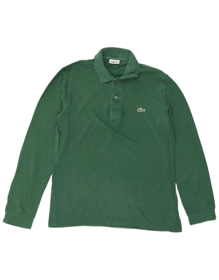 LACOSTE Polo à manches longues pour homme Taille 3 Petit coton vert