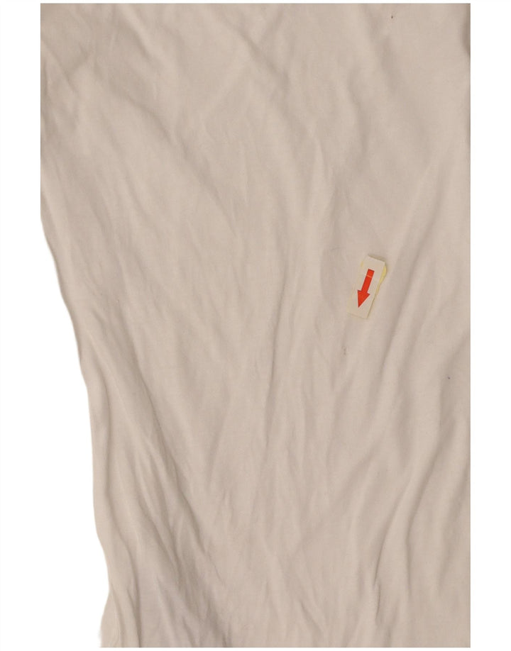 GAS T-Shirt Femme Top UK 12 Coton Blanc Moyen